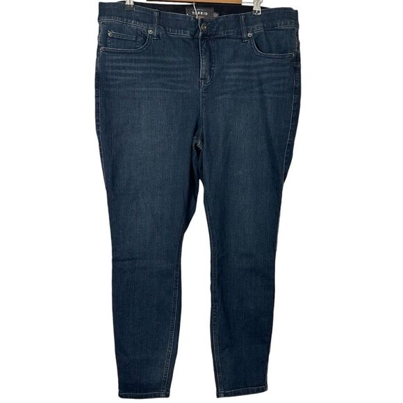 Torrid Premium Denim‎ Bombshell Skinny Dark Blue Jeans size 20S - Picture 1 of 5